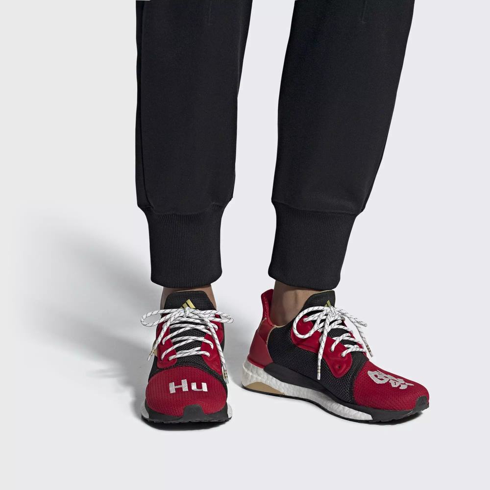 Adidas CNY Solar Hu Glide Tenis Para Correr Grises Para Hombre (MX-97950)